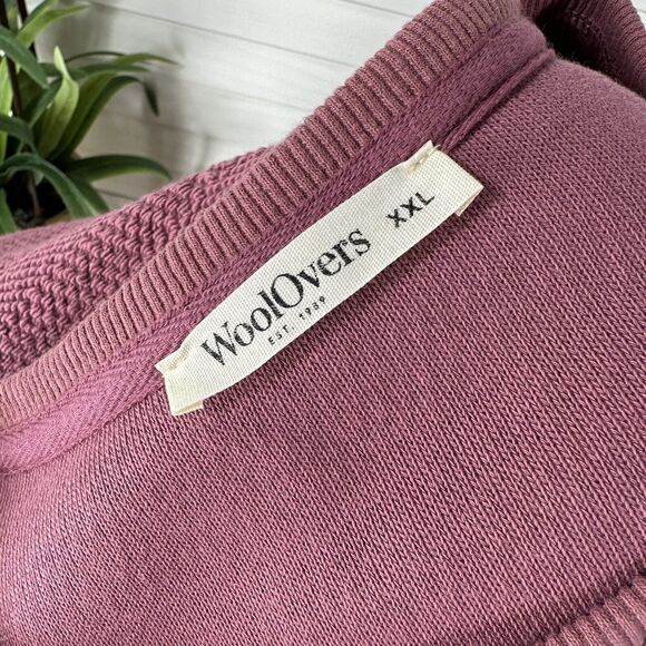 WoolOvers Textured Pullover Sweatshirt Top Pink Cotton Long Sleeve Plus Size XXL - Picture 9 of 12